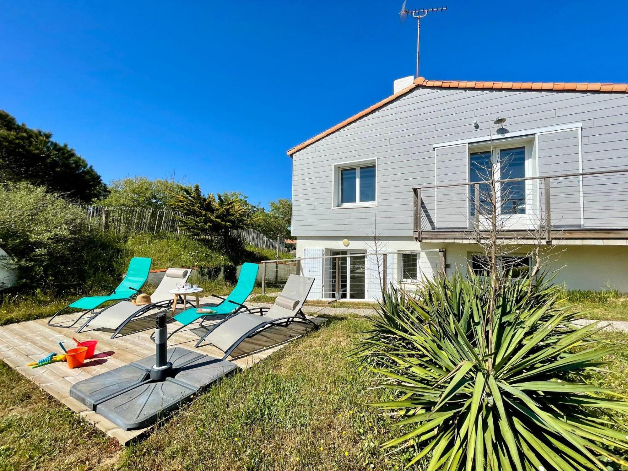 Maison Familiale Au Calme, Proche Plage, 9 Couchages, Terrasses, Wifi, Garage Velo - Bretignolles-Sur-Mer - Fr-1-231-203 Brétignolles-sur-Mer Exterior foto